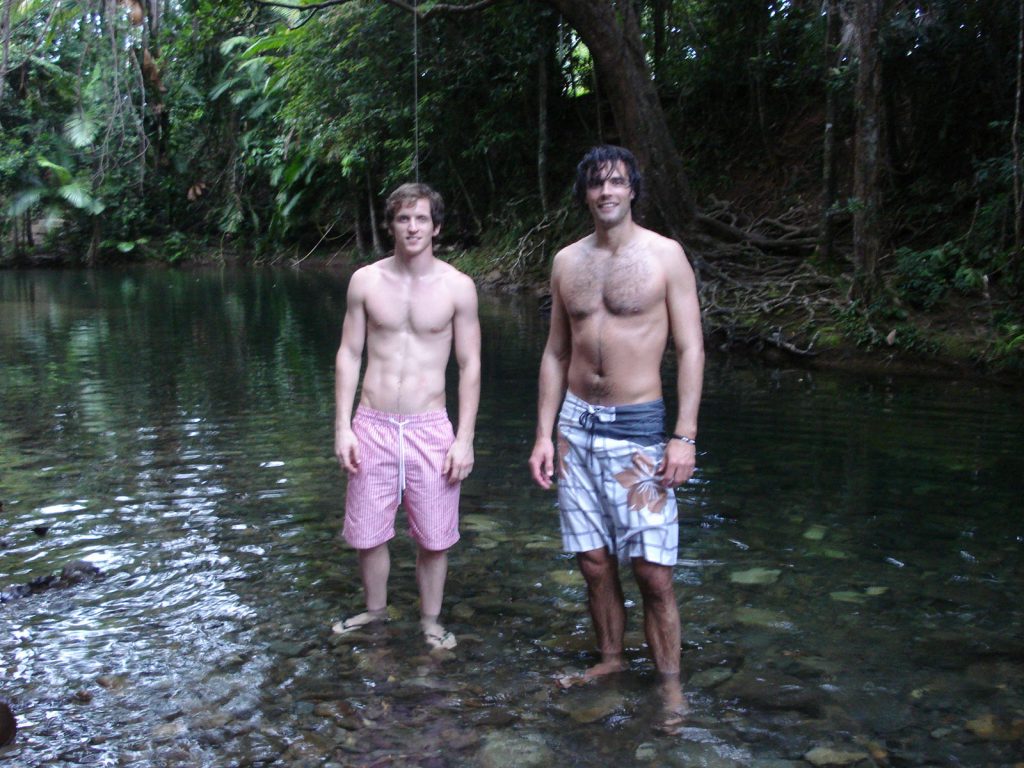 David Simpson and a guy in Cape Tribulation. Leaving for my second solo adventure