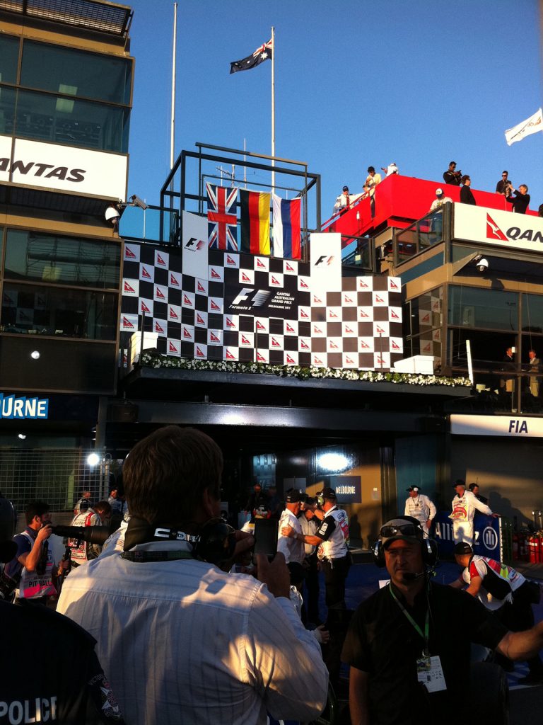 The Australian Grand Prix in Melbourne in Australia. Three months of the best in Melbourne