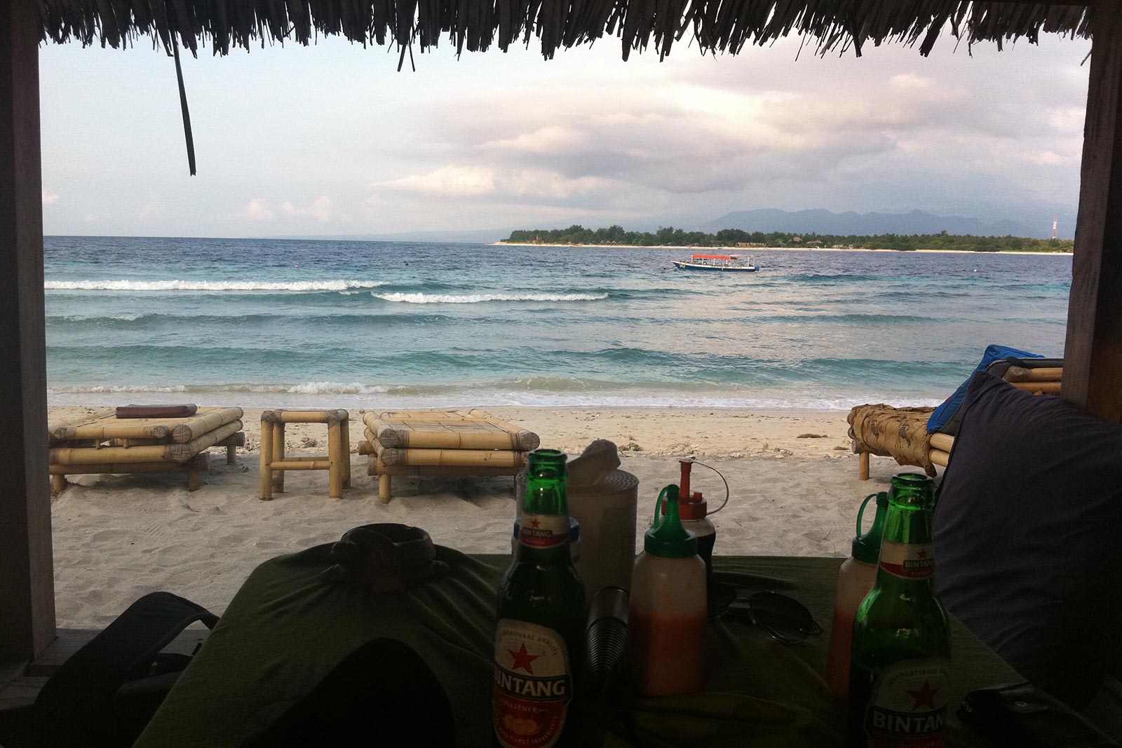 Gili beach in first taste of Asia. My first taste of Asia