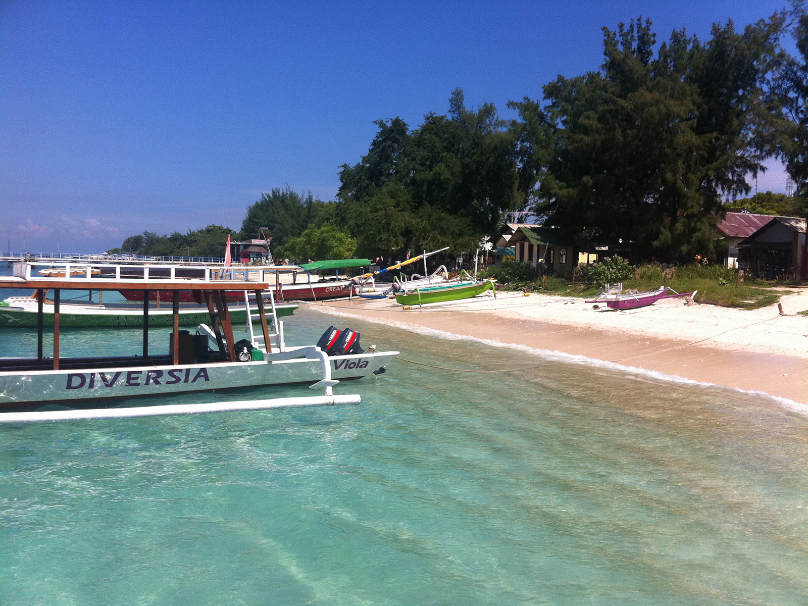 Beach in Gili T. My first taste of Asia