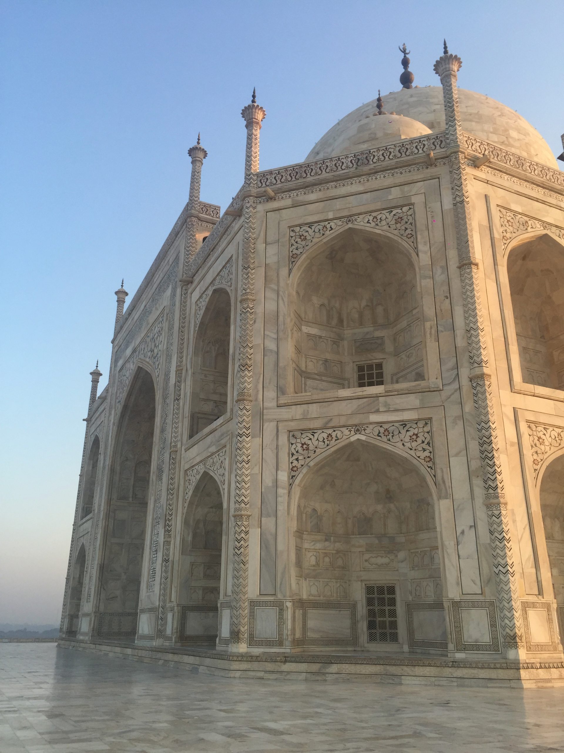 The Taj Mahal in India. All alone at the Taj Mahal