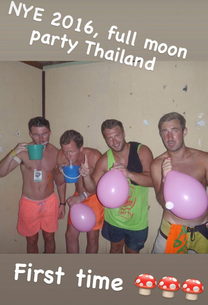 THAILAND NYE Full moon party mushrooms