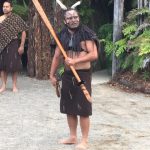Maori tribesman in NZ. The Tamaki Maori Village stay