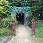 Arrival gate. The Tamaki Maori Village stay
