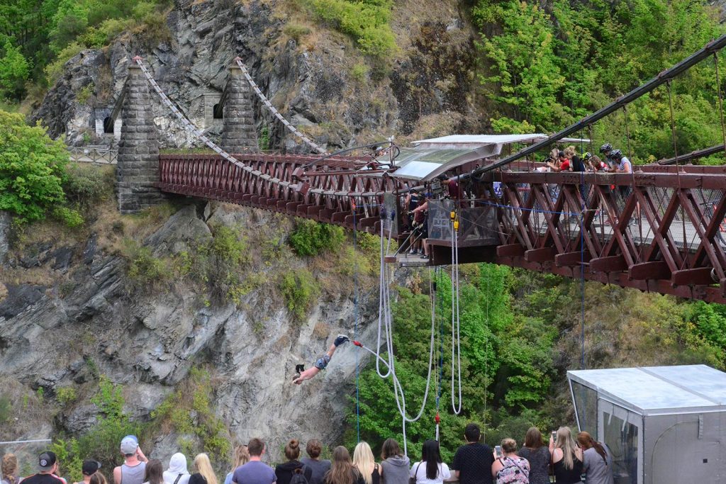 David Simpson jumping his first ever bungee jump in Kawarau, New Zealand. My first and favourite bungee jump