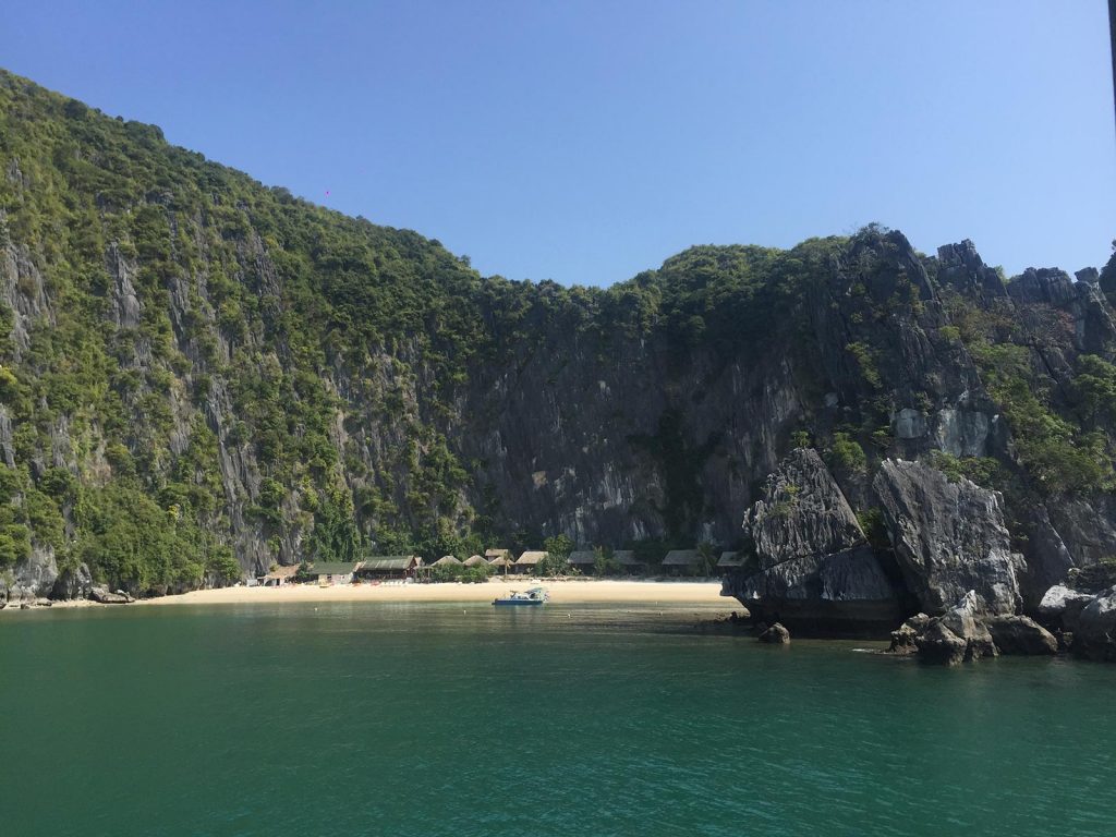 Beach in Ha Long Bay, Vietnam. Everyone's worst travel nightmare happened today
