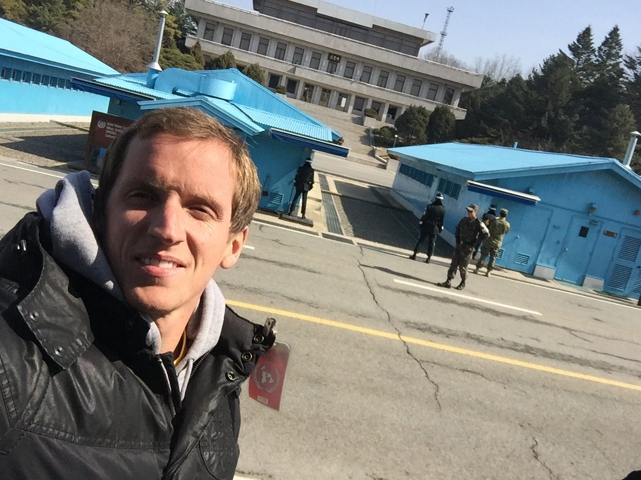 David Simpson in DMZ, South Korea. The DMZ