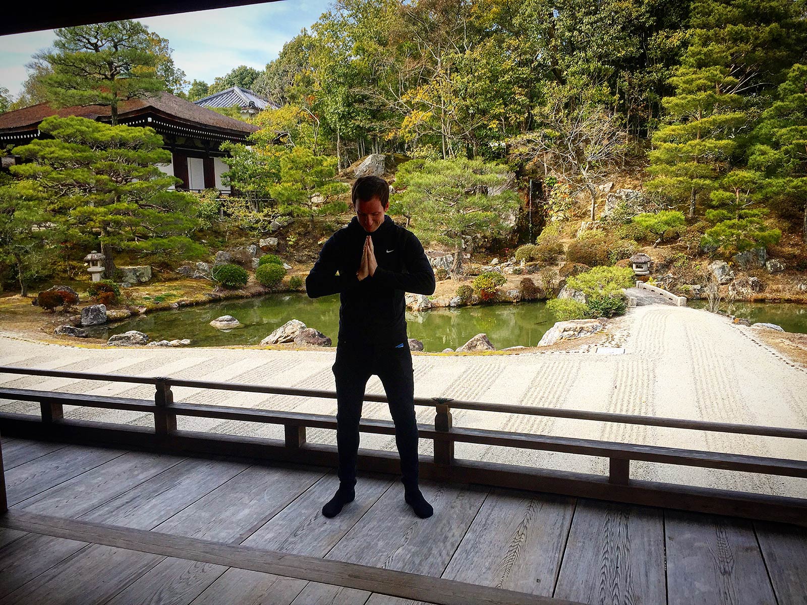 David Simpson at Ninna-ji Temple in Osaka, Japan. 3 Weeks in Japan