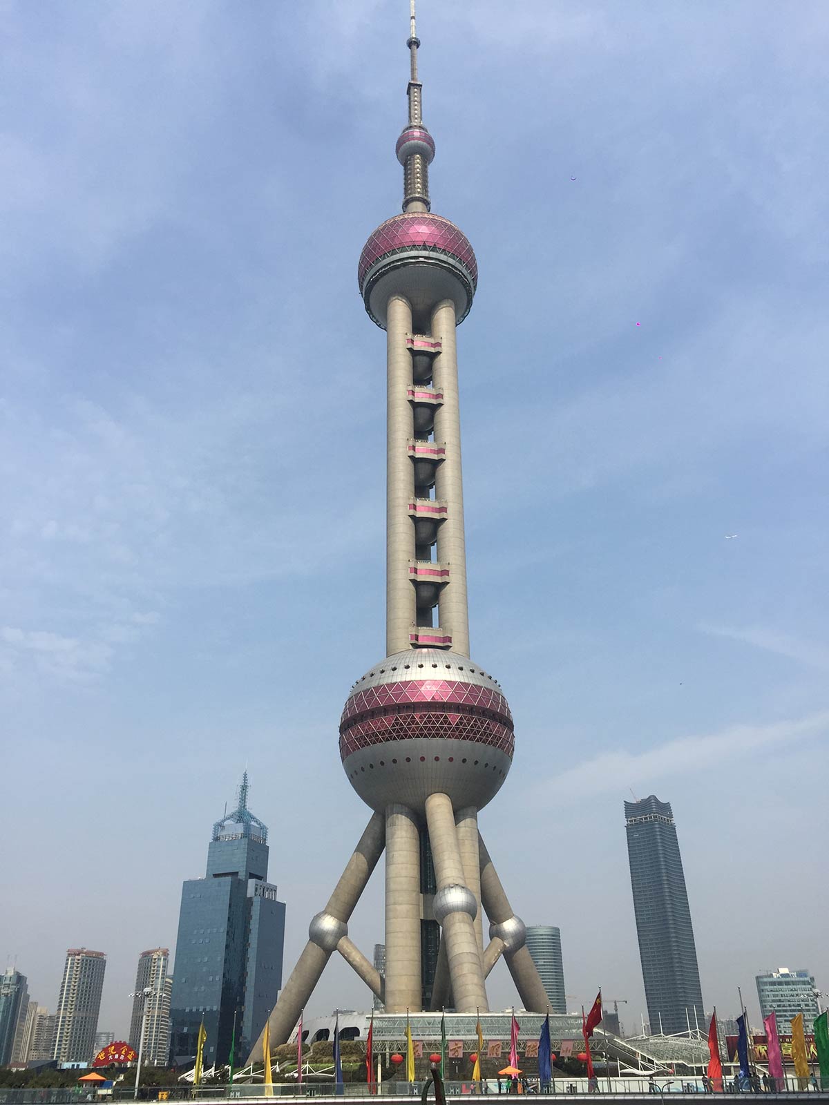 Oriental pearl tower in Shanghai, China. Checking out Shanghai & my first Gaelic match