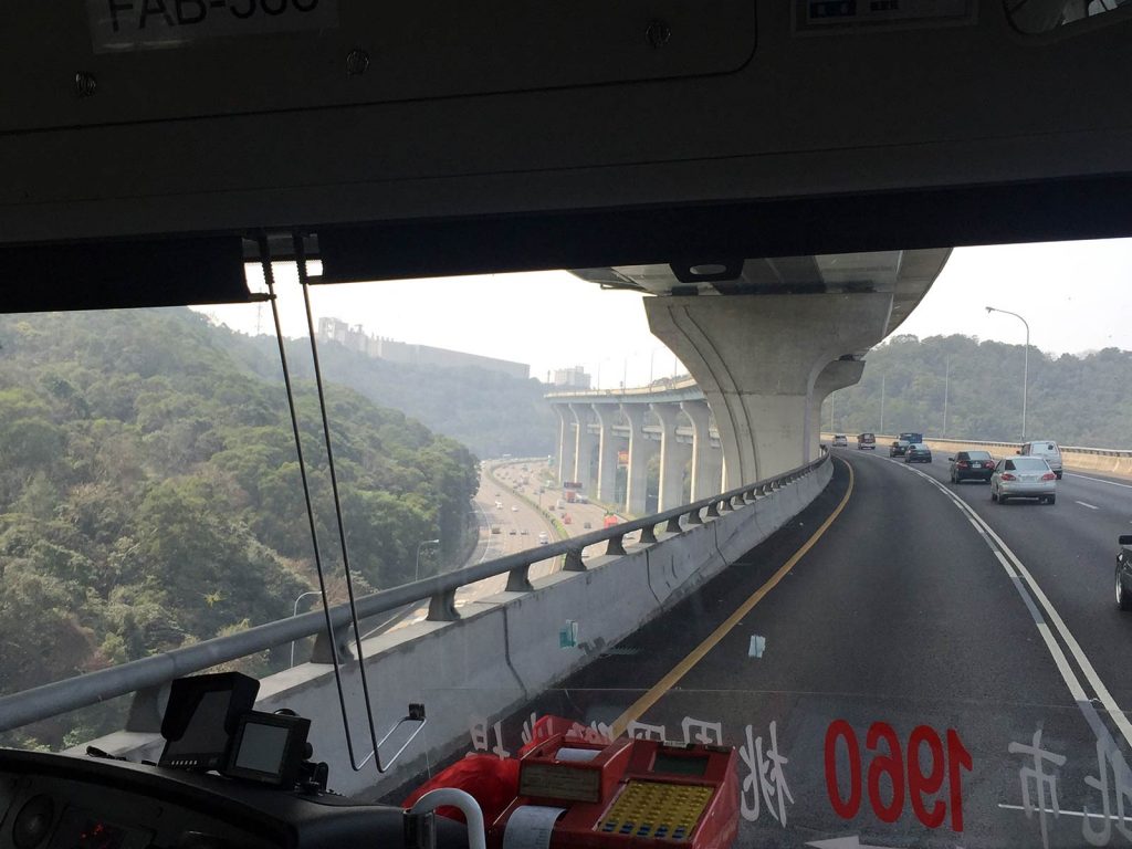 Bus ride in Taiwan. The best views of Taipei