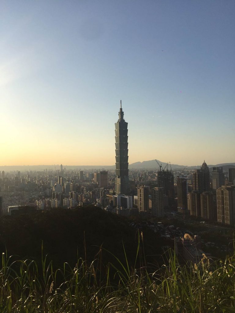 Taipei 101 and other buildings in Taiwan. The best views of Taipei
