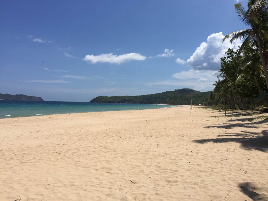 The beach in Nacpan, Philippines. The best beach in the world all to myself