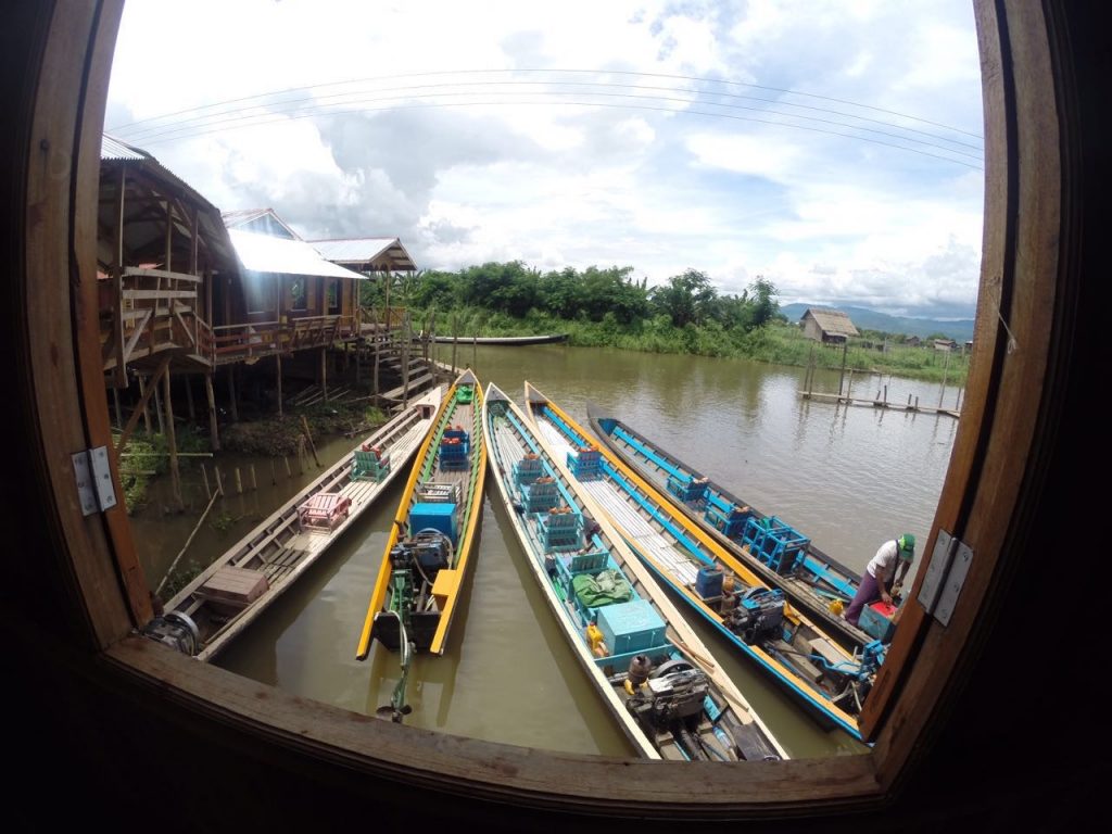 Boats for market-goers in Inle Lake, Myanmar. Trains, temples & Bagan, The highlights of Myanmar