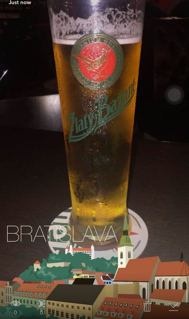 Tall glass of beer in Bratislava, Slovakia. My Eastern European trip summed up in photos