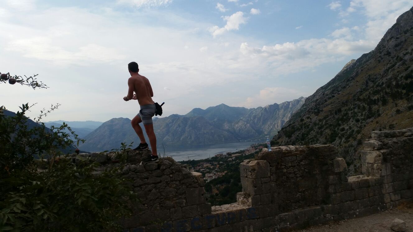 David Simpson at viewpoint in Kotor, Montenegro. My Balkans trip summed up in photos