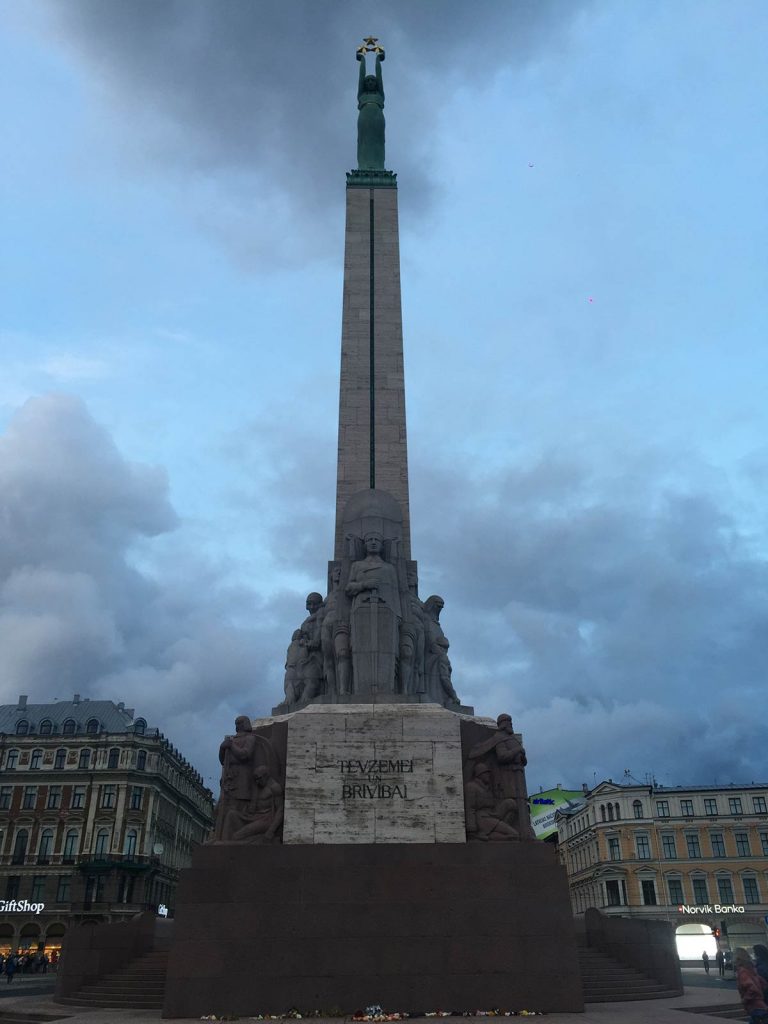 National monument in Riga, Latvia. My Eastern European trip summed up in photos