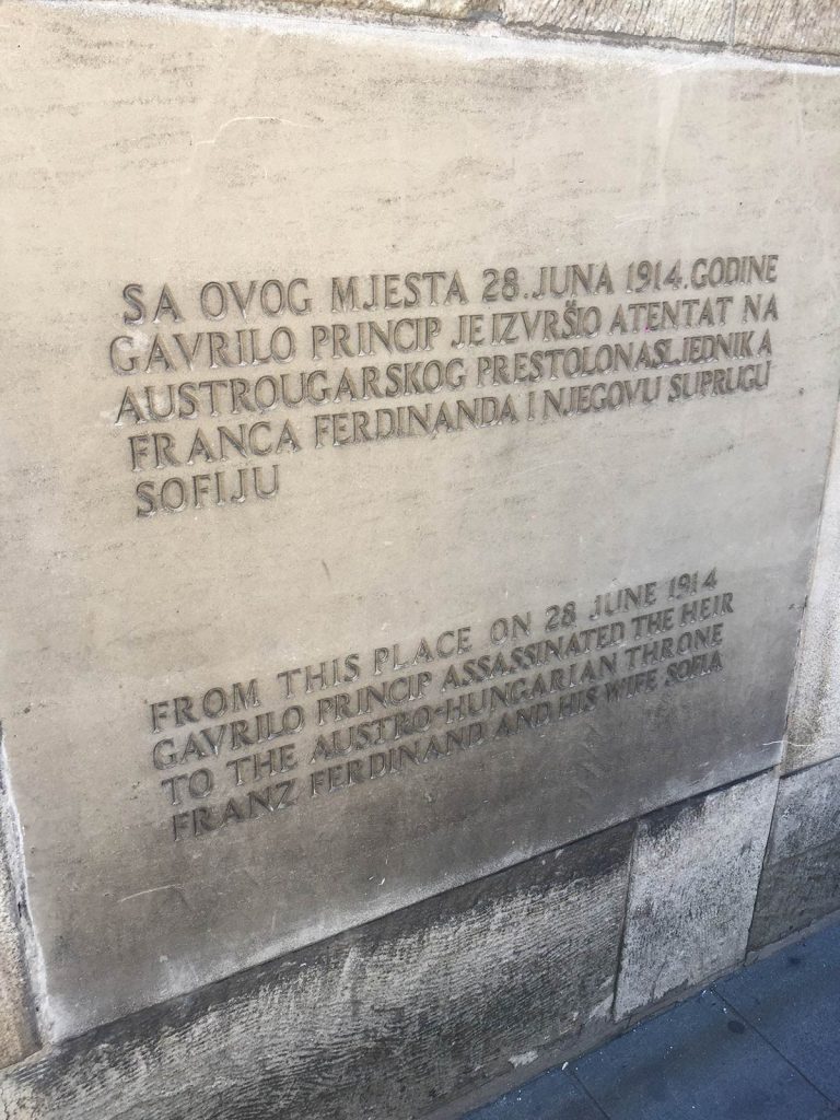 Stone marker in Saravejo, Bosnia & Herzegovina. My Balkans trip summed up in photos