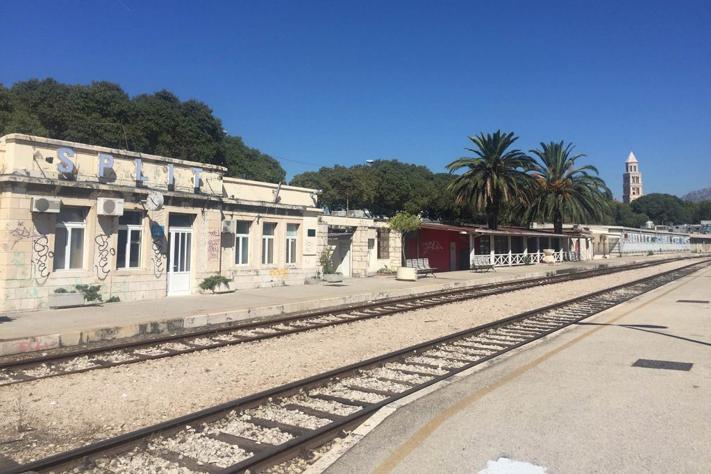 Railway stop in Split, Croatia. My Balkans trip summed up in photos