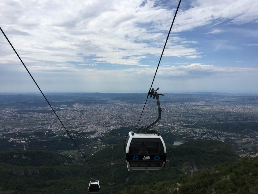 Cable cars in Tirana, Albania. My Balkans trip summed up in photos