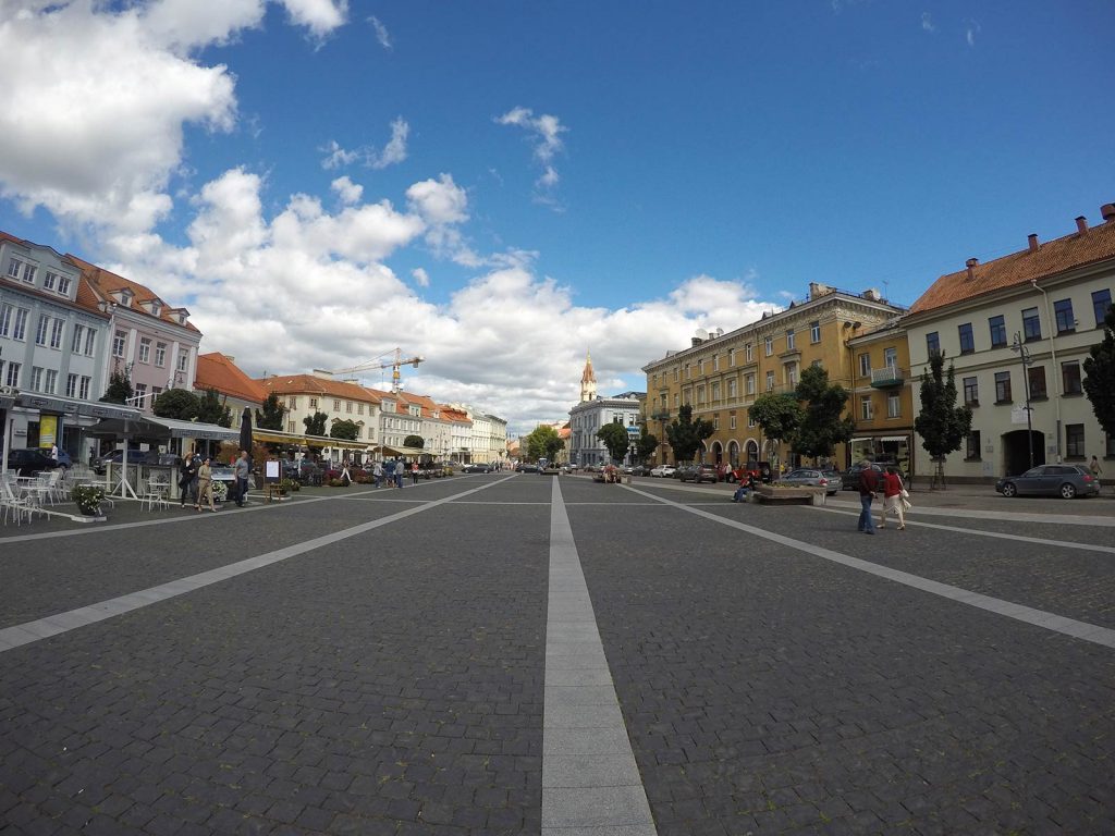 Wide brick road in Vilnius, Lithuania. My Eastern European trip summed up in photos