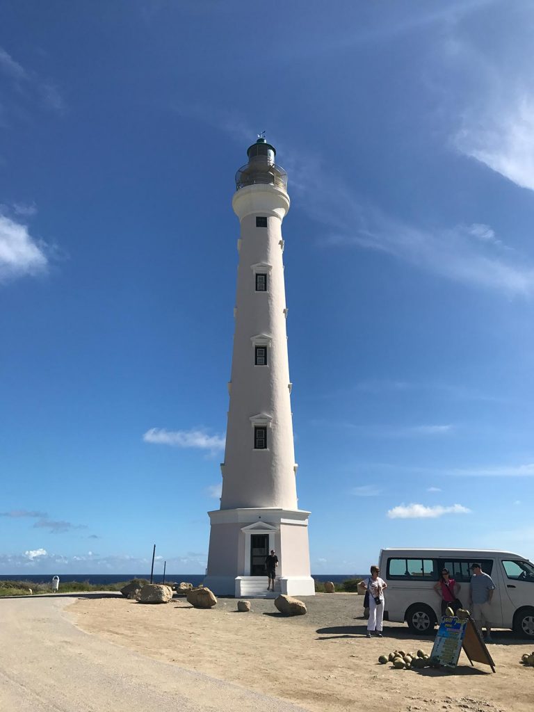 Lighthouse in Aruba. Panama Canal & the last of Central America