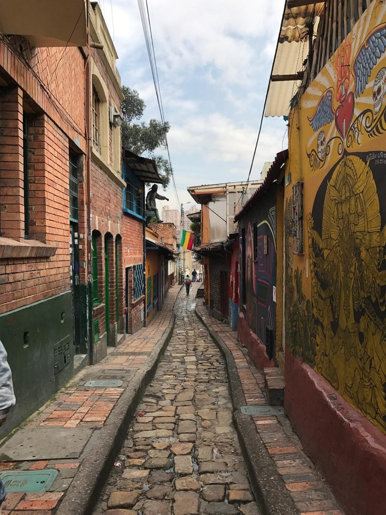 Beautiful houses and alleyways in Bogota, Columbia. Panama Canal & the last of Central America
