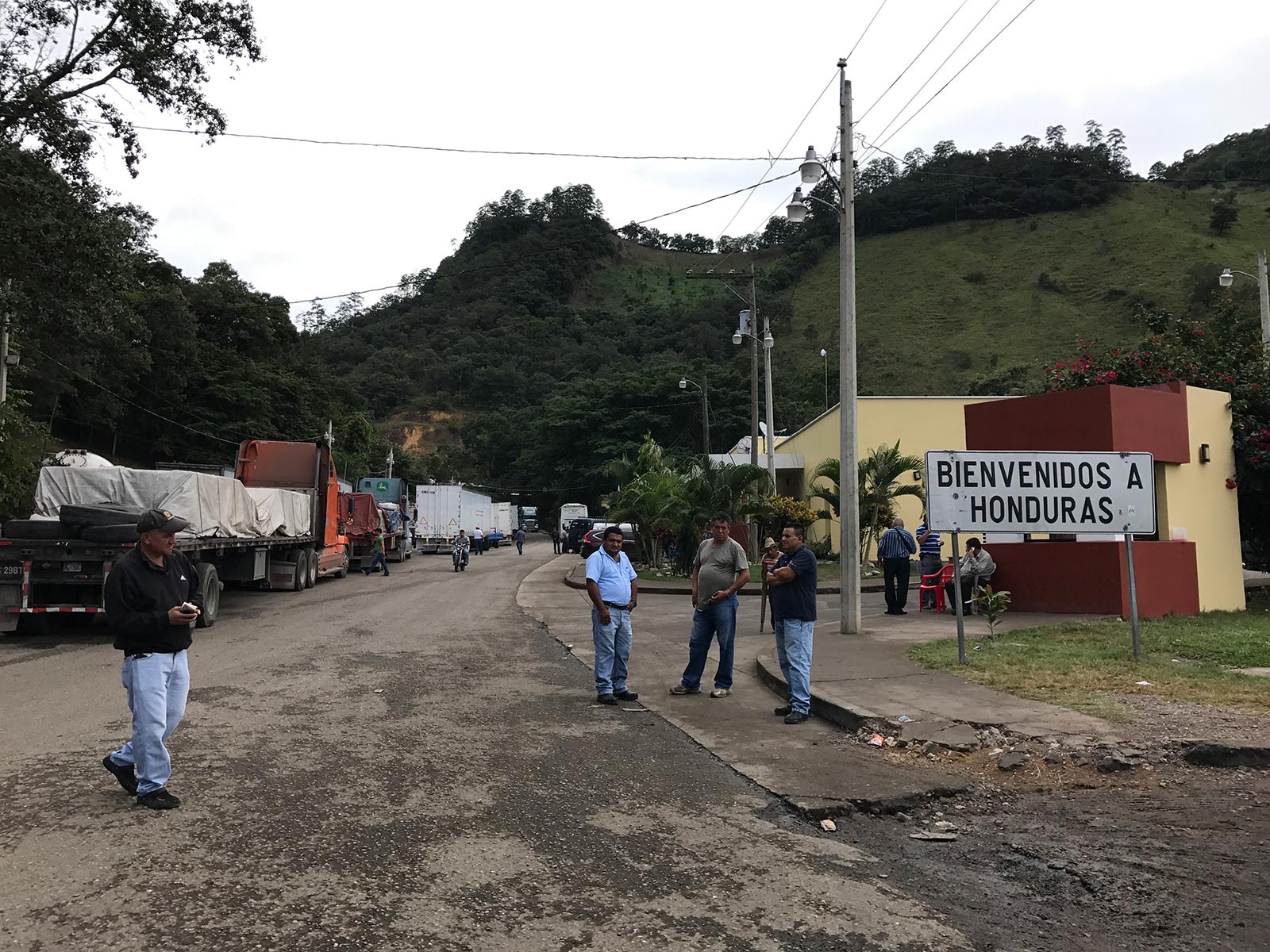 A road and the locals in Roatan, Honduras. Volcano hiking in Guatemala