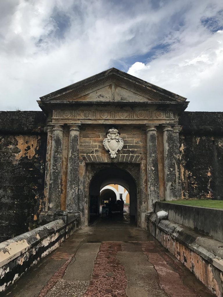 Entrance to Spanish fort in San Juan, Puerto Rico. Haiti & Dominican Republic, an Island of two halves