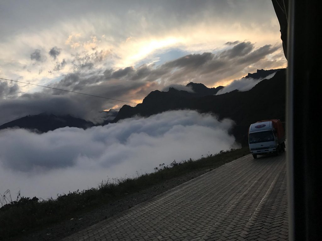 Road above the clouds in Bolivia. Cycling Death Road & Full Guide
