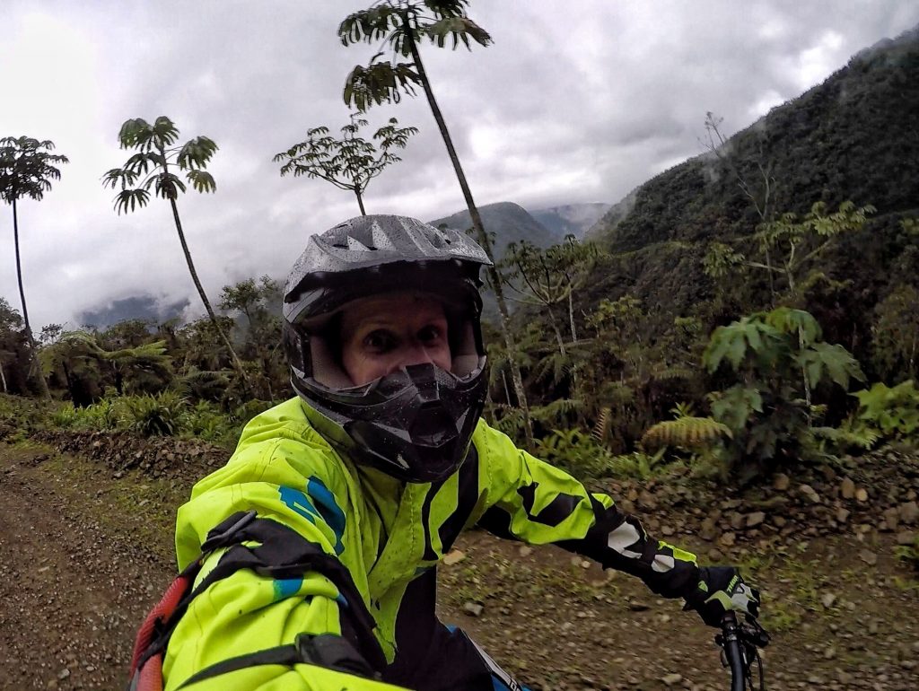David Simpson cycling Death Road in Bolivia. Cycling Death Road & Full Guide