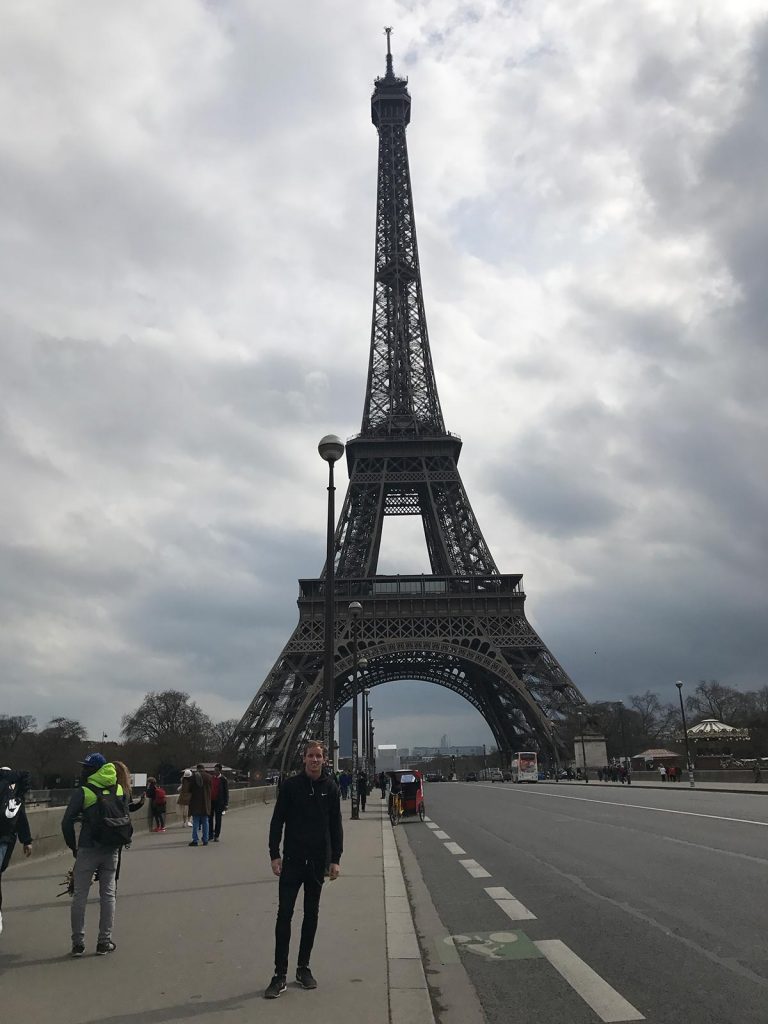 David Simpson and Eiffel Tower in Paris, France. Cheltenham, Europe & Mum's 60th summed up in photos