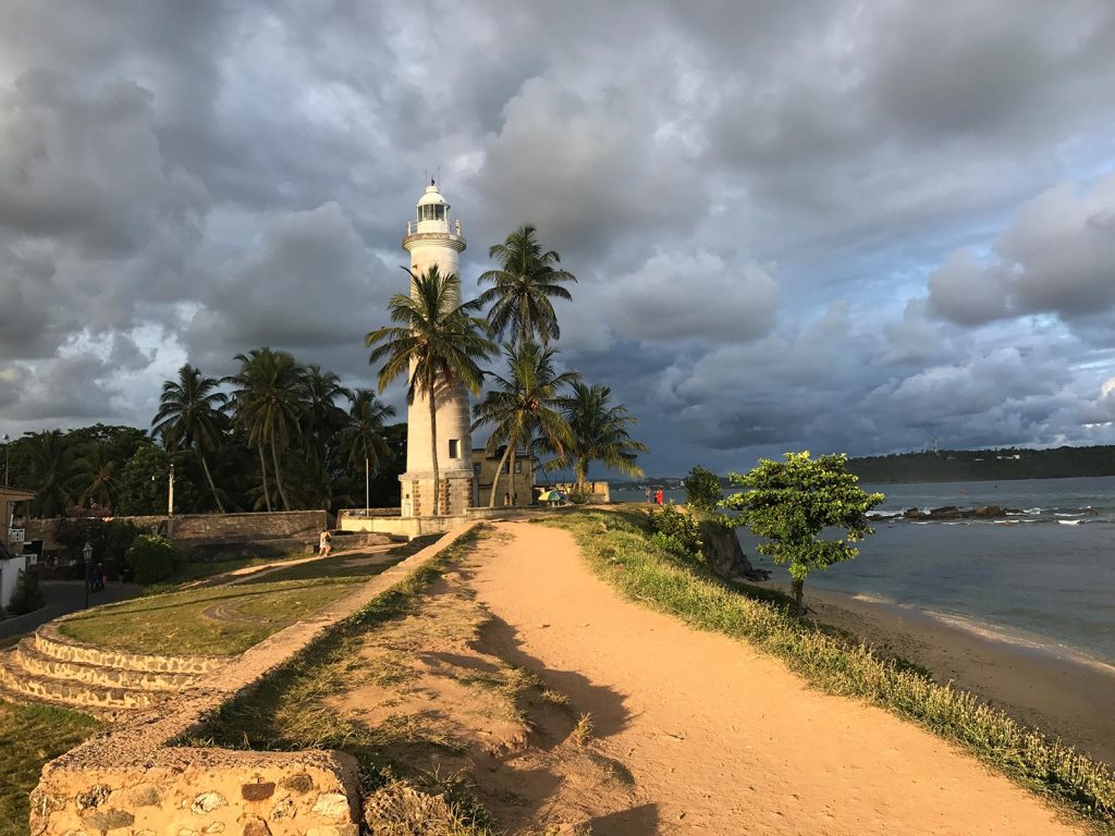 Lighthouse by the beach in Galle, Sri Lanka. The Train Ride of a Lifetime pt3, Mirissa
