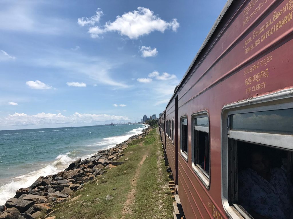 Train ride near the beach in Colombo, Sri Lanka. The Train Ride of a Lifetime pt3, Mirissa