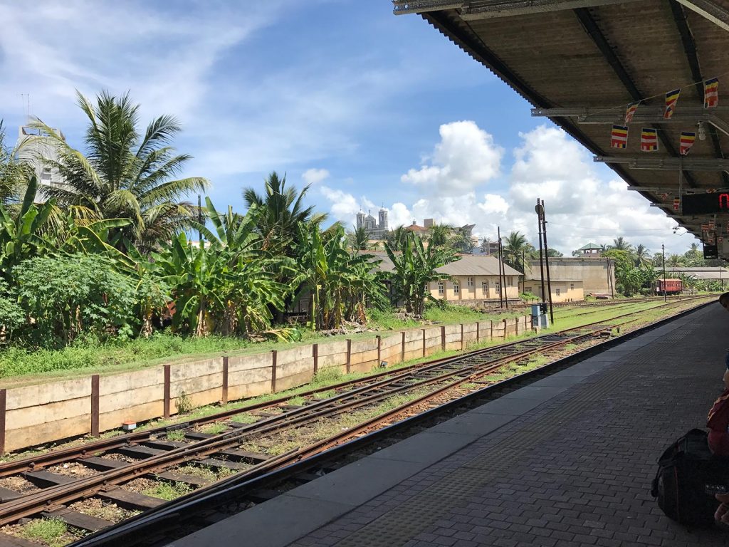 Boarding platform at train station in Colombo, Sri Lanka. The Train Ride of a Lifetime pt3, Mirissa