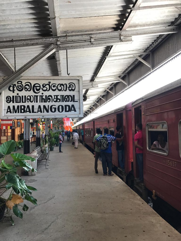 Passengers at train station in Colombo, Sri Lanka. The Train Ride of a Lifetime pt3, Mirissa