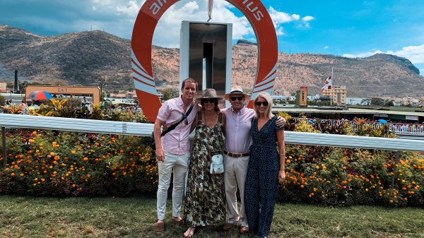 David Simpson and family horse racing at Champ de Mars in Mauritius, Africa. A day at Champ de Mars