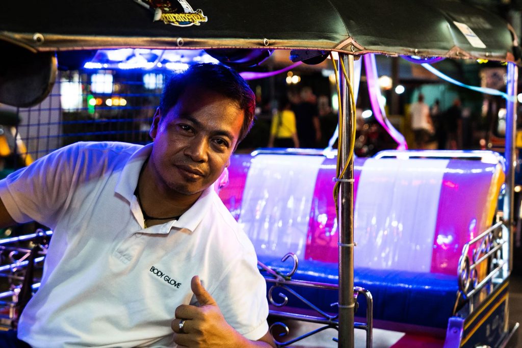 Tuk Tuk driver in Bangkok, Thailand. The Tiger's Nest, Bhutan & Thailand