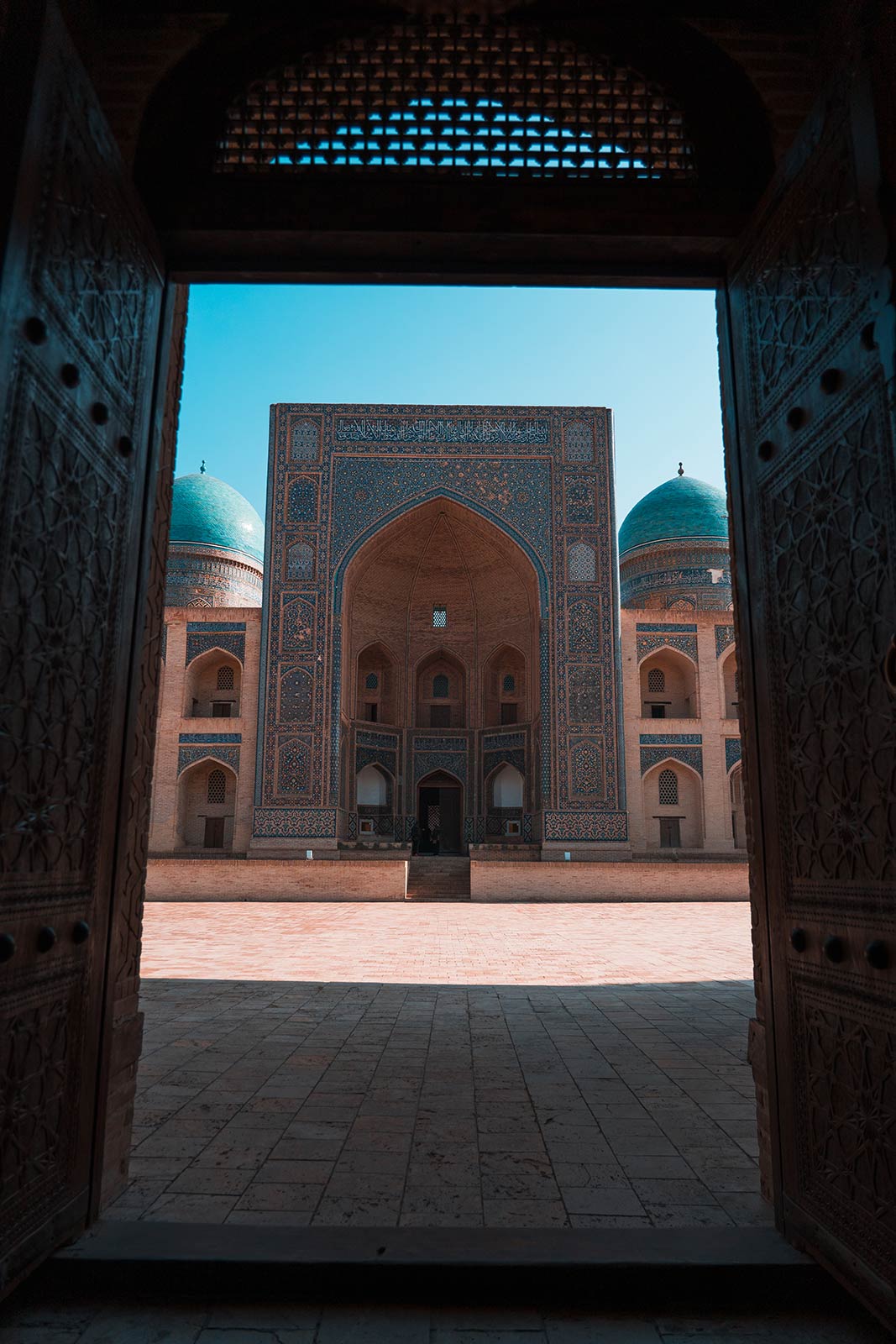 Poi-Kalon Mosque in Bukhara, Uzbekistan. A day in Bukhara, the highlight of Uzbekistan