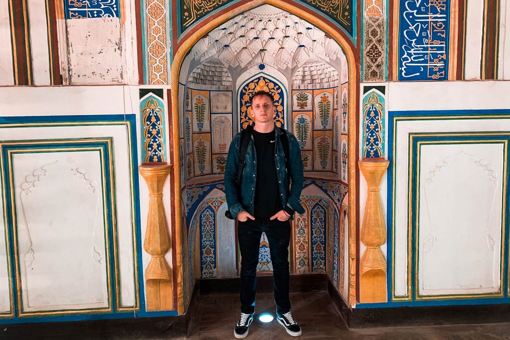 David Simpson in Bukhara, Uzbekistan. A day in Bukhara, the highlight of Uzbekistan