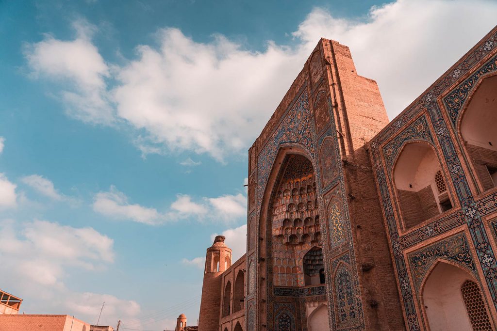 Poi-Kalon Mosque in Bukhara, Uzbekistan. A day in Bukhara, the highlight of Uzbekistan
