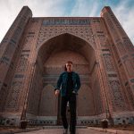 David Simpson and impressive architecture in Samarkand, Uzbekistan. A day in stunning Samarkand