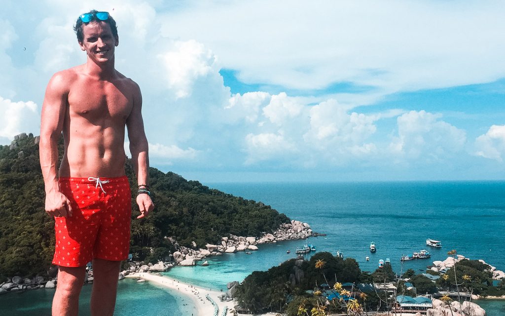 David Simpson in Nangyuan Island in Thailand. South East Asia Reflection Post