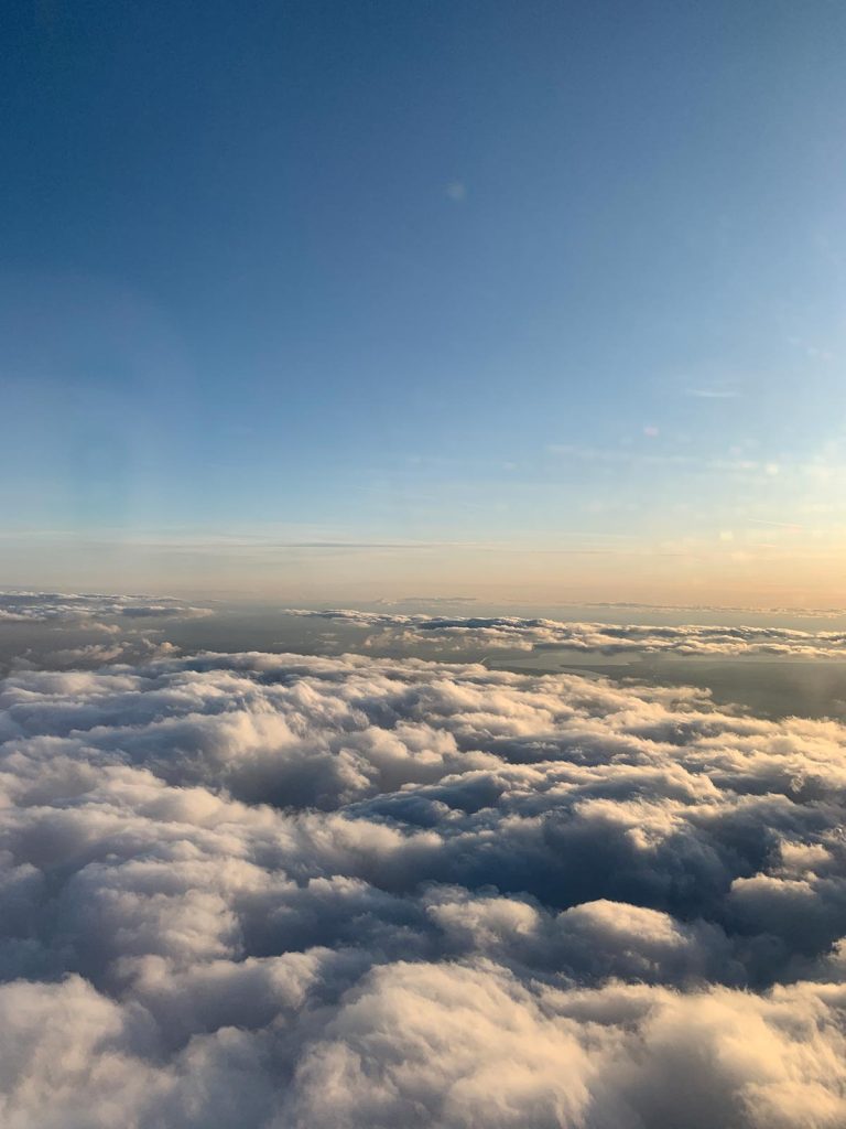 Above the clouds in Trafford, England. The ashes, 2019