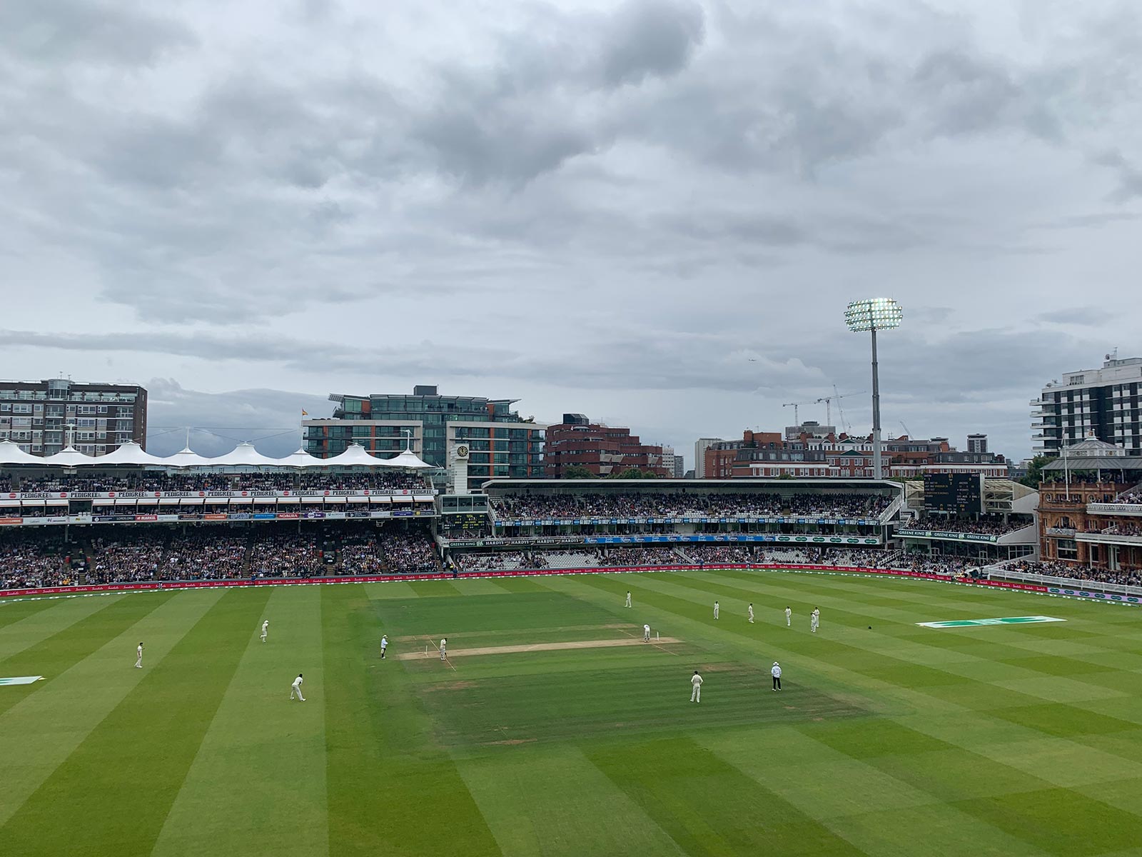 Old Trafford Cricket Ground in Trafford, England. The ashes, 2019