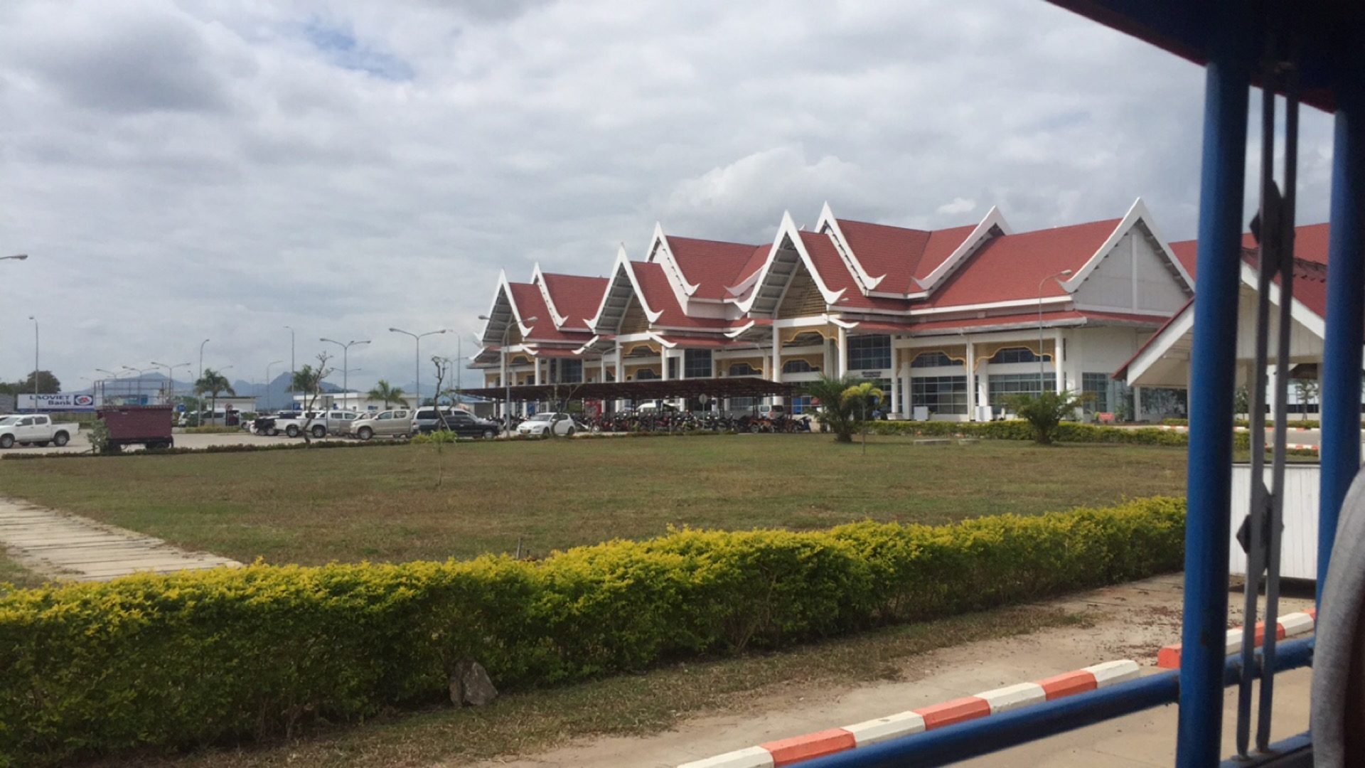 Airport in Laos. The day after tubing in Vang Vieng