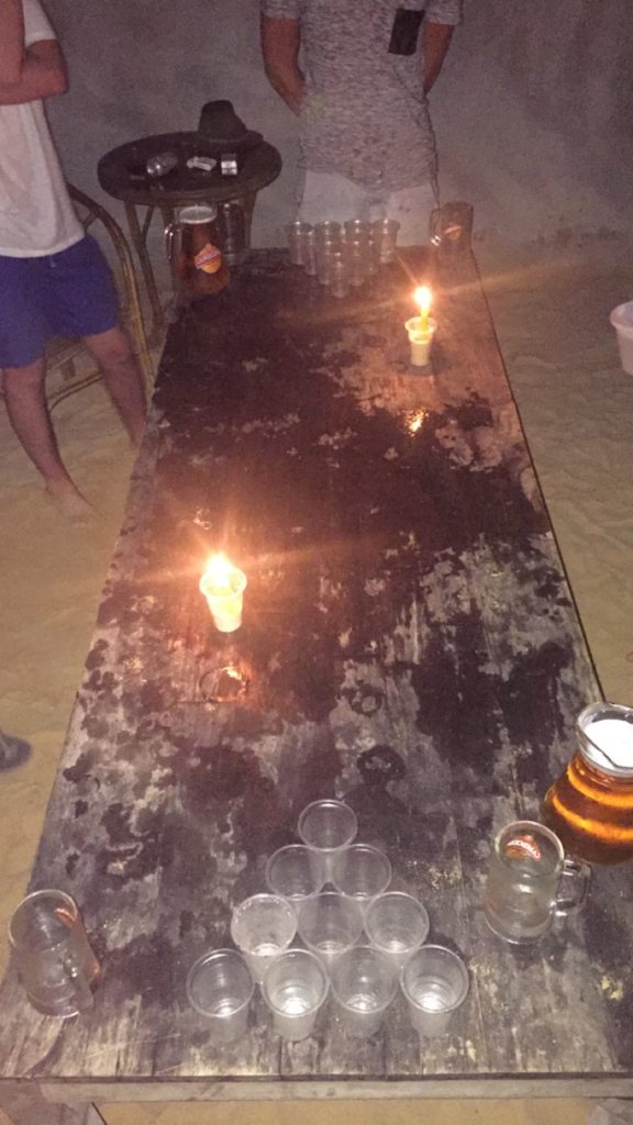 Beer pong in Siem Reap in Cambodia. Pub crawls and eating spiders in Siem Reap