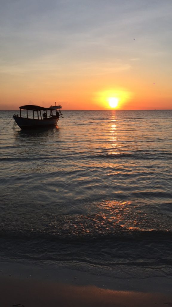 Sunset in Koh Rong in Cambodia. How wrong I was about Koh Rong