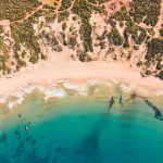 Aerial view of Lara Beach in Cyprus. The best beach in Cyprus
