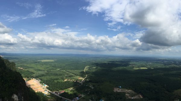 From the top of Tiger Temple in Thailand. Krabi and 1200 steps to Tiger temple