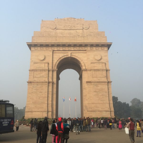 India Gate in Delhi. A day in Delhi